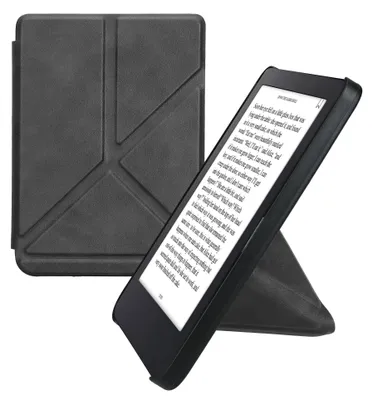 Produktbild von kwmobile Schutzhülle für Kobo Clara 2E / Tolino Shine 4 Hülle - Kunstleder Case - eReader Klapphülle mit Auto Sleep Funktion - Cover mit Ständer -