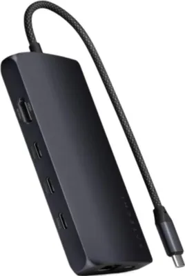 Obrázok produktu pre Satechi - USB -C Multimort Adapter 8K s Ethernet V3 (BLC)