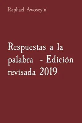 Produktbild von Respuestas a la palabra  - Edición revisada 2019