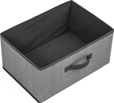 Obrázek produktu pro Látkový koš 40 x 28 x 20 cm v tmavě šedé barvě - 5five