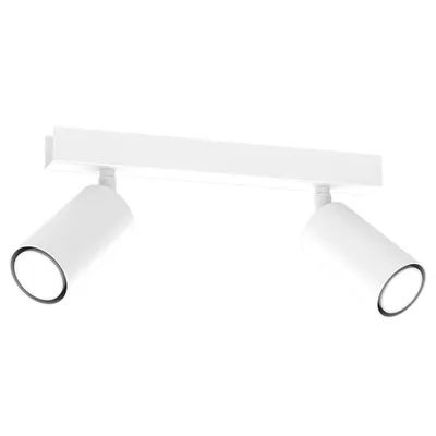 Obrázok produktu pre Hudson White 2Xgu10 stropné svietidlo Stropné svietidlo Stropné reflektory