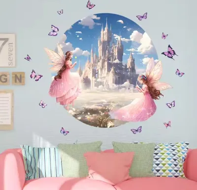 Produktbild von Wandaufkleber Märchenschloss für Kinderzimmer KP34638