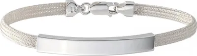 Produktbild von SILBERKETTEN STORE Fashion Gravurarmband - echt 925 Silber SIL186, Länge wählbar - 19cm
