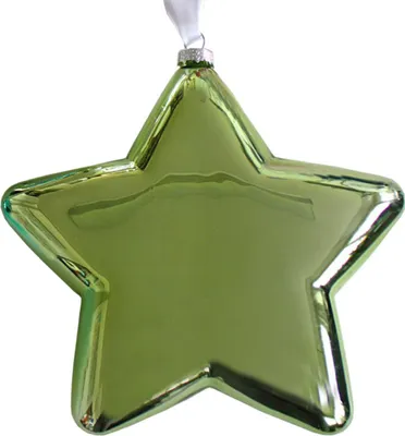 Produktbild von BADEN Glas-Anhänger Stern grün glänzend ca. 18 cm D | BA-113293400000-GN