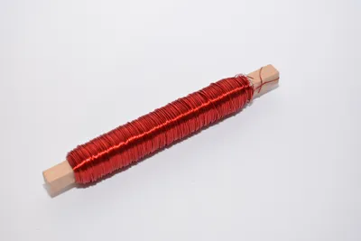 Produktbild von Decolackdraht Bindedraht Wickeldraht Blumendraht rot ca. 0,50 mm 50 m