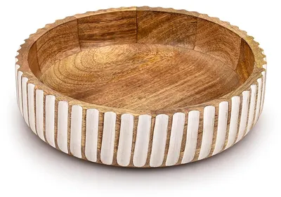 Immagine prodotto di Ciotola in legno, adatta per frutta, decorazioni o per la cucina o la tavola da pranzo