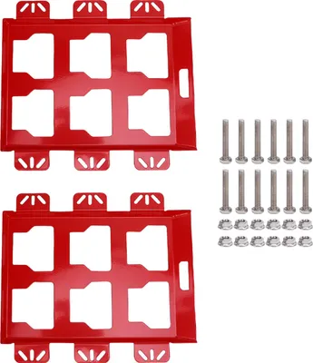 Obrázek produktu pro Montážní deska na skříňku na nářadí, nosnost 100 liber, úložný prostor, kovová základna, náhrada za Packout, červená barva