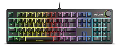 Image de Strikeback : Clavier mécanique, commutateurs mécaniques Kail Red, éclairage LED RGB Spectra, 18 modes d'éclairage, mode silencieux, logiciel Strike back SP