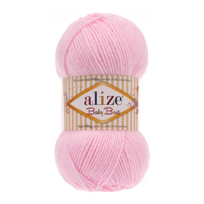 Produktbild von 100g Strickgarn ALIZE Baby Best uni Babywolle Wolle Antipilling, freie Farbwahl