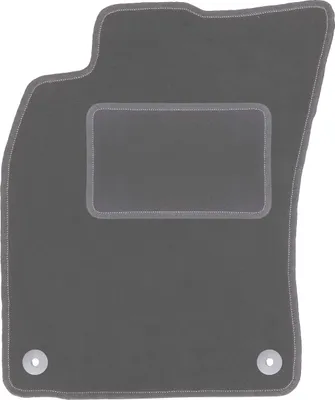 Produktbild von Fahrerfußmatte Velours graphit passend für Audi A6 C6 FL (2006-2011, Limousine, Kombi, Avant) – mit Befestigungen – passgenau