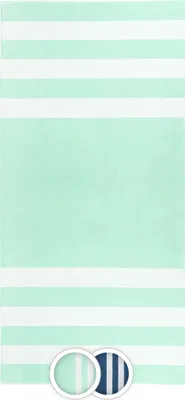 Produktbild von Strandlaken groß 100x200 cm, gestreift, 100 % Baumwolle, mint