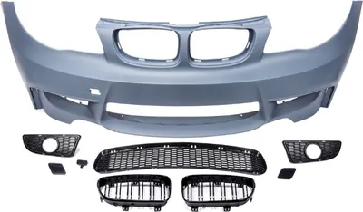Produktbild von Evo Sport Stoßstange vorne + Doppelsteg Grill +Zubehör passt für BMW 1er E81 E82 E87 E88 + ABE*