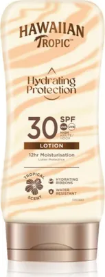 Produktbild von Hawaiian Tropic Hydrating Protection Sonnenschutz Lotion LSF 30, 180 ml