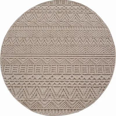 Produktbild von Ayyildiz | Moderner Teppich - 3D Optik Würfel Struktur - Geflecht Muster - Wohnzimmer Kurzflor - beige - 80 cm x 80 cm