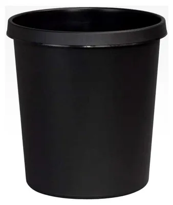 Produktbild von 3 Stück Papierkorb / Ø 310 mm, H 320 mm schwarz, Volumen 18 l
