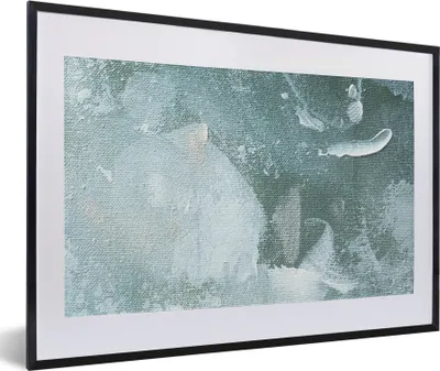 Produktbild von MuchoWow® Gerahmtes Poster Acrylfarbe - Abstrakt - Design 60x40 cm - Poster mit Schwarzem Bilderrahmen Wandposter Rahmen Foto Bilder - Schlafzimmer - Plakat in Rahmen - Drucken