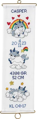 Obrázek produktu pro Permin sada pro vyšívání křížem "Kasper", 14x45cm, 36-0742