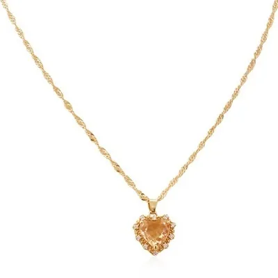 Produktbild von Elegante Halskette ME-20739 in Gold und Hellbraun für Damen KP20739