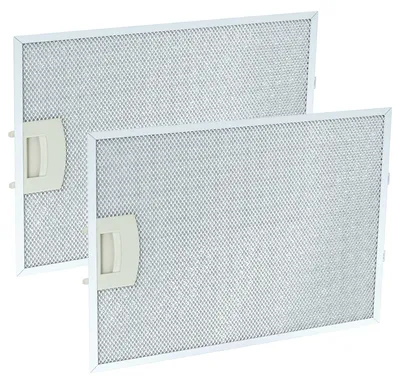 Produktbild von vhbw 2x Filter Metallfettfilter kompatibel mit Bosch DKE745DGB/01, DKE745F/01, DKE735F/02, DKE735BGB/01, DKE735B/02 Dunstabzugshaube, Metall