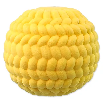Image de Jouet CHIEN BALLON FANTASY mousse TPR jaune 6 cm