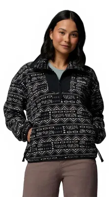 Produktbild von Columbia Sequoia Grove™ Printed Fleece Mit Halbem Reißverschluss Schwarz L Frau Schwarz L