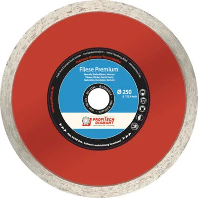 Produktbild von Diamanttrennscheibe Profitech Fliese Premium Ø 250x25,4 mm
