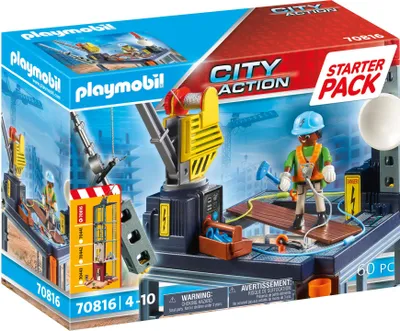 Produktbild von ® 70816 - City Action - štartovací balíček Stavenisko s navijakom