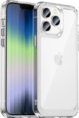 Image de Coque pour iPhone 14 Pro transparente, coque de protection antichoc en silicone TPU Transparente