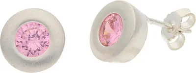 Produktbild von Ohrstecker Silber 925 Zirkonia rosa JL30-06-4615 JuwelmaLux