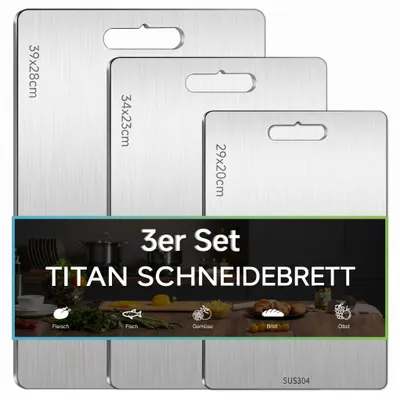 Obrázek produktu pro Sada tří nerezových krájecích prkének