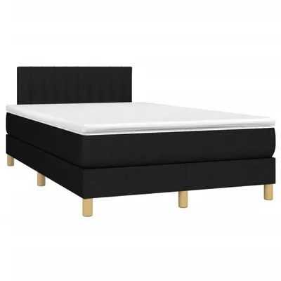 Obrázok produktu pre vidaXL Box spring posteľ s matracom čierna 120x190 cm látka