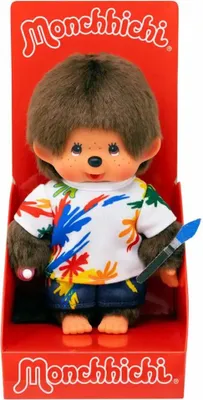 Immagine prodotto di Ragazzo in tenuta da pittore | 20 cm | Bambola Monchhichi | Moda