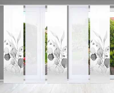 Produktbild von 84096 ABANIO Schiebegardine rec. Polyester, 245x60 cm, halbtransparent