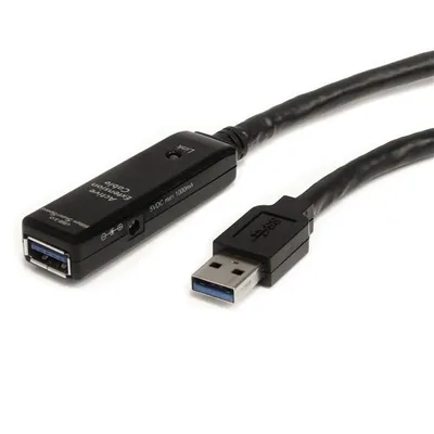Obrázek produktu pro StarTech.com USB3AAEXT3M, 3 m, USB A, USB A, USB 3.2 Gen 1 (3.1 Gen 1), Černá