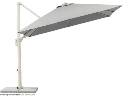 Produktbild von Ampelschirm Schneider Schirme Twist Comfy greige 300 x 300 cm mit UV-Schutz 50+, wasserabweisende Polyesterbespannung, l