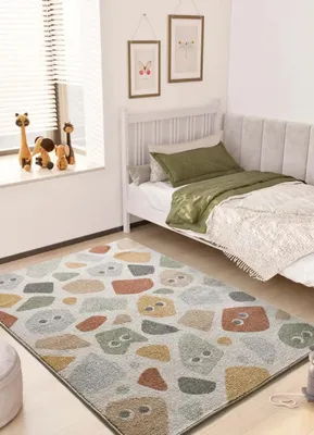 Produktbild von ATTICGO Kinderteppich BEATS Animierte Steine in Mehrfarbig, 120x170 cm