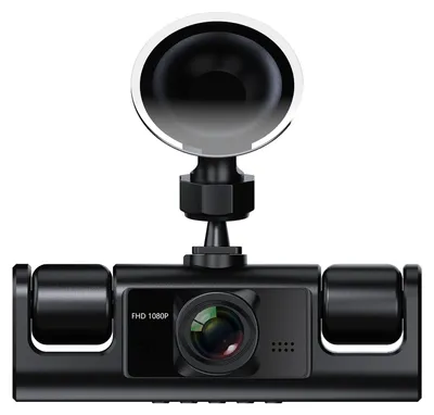 Produktbild von 360°-Dashcam mit 4 Kanälen, Dashcam für vorne, hinten, links und rechts im Auto, 4 IR-Lichter für Nachtsicht, WDR, 24-Stunden-Parkmodus, Loop-Aufzeichnung