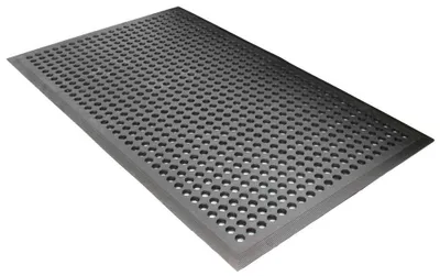 Produktbild von Arbeitsplatzmatte aus Gummimischung, Anti-Rutsch, LxB 1500x900 mm, schwarz