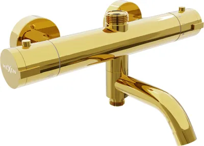 Image de Mitigeur thermostatique douche/baignoire Kai en or (77900-50)