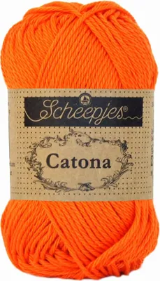 Zdjęcie produktu dla Włóczka Scheepjes Catona 189 / 25 g -  królewska pomarańcza