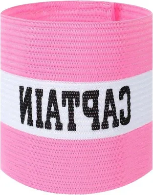 Image de Bracelet élastique « Capitaine » rose pour le football