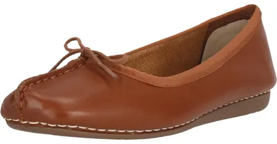 Produktbild von CLARKS Ballerinas Freckle Ice mit komfortabler Sohle 5234 Dark Tan Lea 37