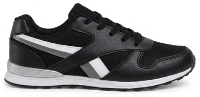 Produktbild von Damen Freizeitschuhe Schnürung Turnschuhe Stoff Sneaker in Schwarz Rodant Gr.39