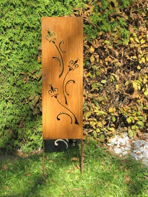 Produktbild von Edelrost Gartenschild Kronen
