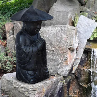 Obrázek produktu pro Shaolin Mönch Figur Wersux mit Kopfbedeckung 30 x 45 x 85 cm