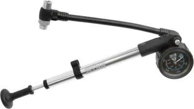 Produktbild von Beto Dämpferpumpe Fahrrad Federgabel Pumpe AV 28 Bar Gabelpumpe mit Manometer 400 PSI Dämpfer Luftpumpe