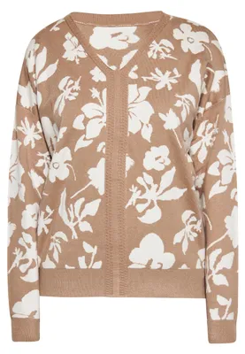Produktbild von Jeona damen pullover - taupe wollweiss Jeona damen pullover - taupe wollweiss, S