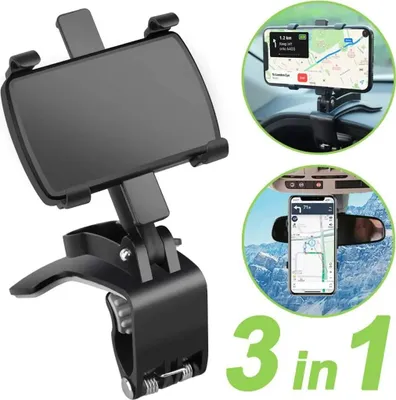 Produktbild von 3-in-1 Armaturenbrett-Handyhalter, 360° drehbarer Handyhalter für 4-7 Zoll Smartphones
