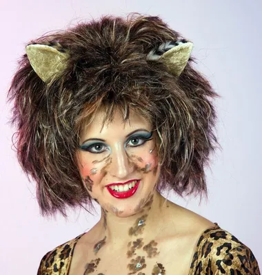 Produktbild von Katzen Perücke für Erwachsene Perücke Karneval