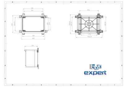 Immagine prodotto di Armadio a muro serie Fleet 400x300x220 mm trasparente nero